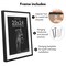 Americanflat Gallery-Style Picture Frame with Mat - Showcase Artwork, Prints, and Photos - Shatter Resistant Glass - Hanging Hardware with Drywall Anchor